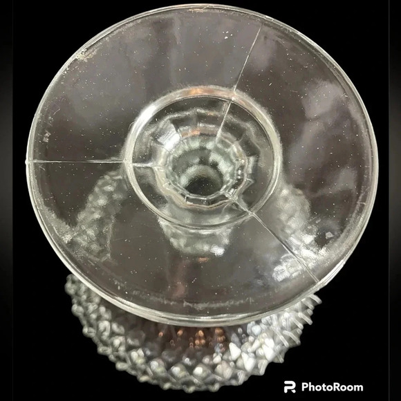 Vintage Indiana Clear Cut Glass Diamond Candy/Fruit Dish - Picture 3 of 9